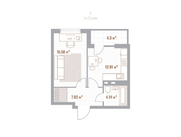 Продается 1-комнатная квартира ЖК Николаевские кварталы, 40.87  м&sup2;, 8582700 рублей