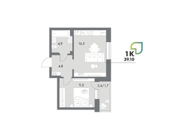 Продается Студия ЖК Аллея Парк, 4 этап, 39.1  м&sup2;, 5865000 рублей