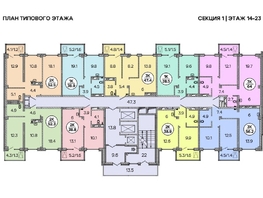 Продается 2-комнатная квартира ЖК Зеленая высотка на Калинина, 52.3  м&sup2;, 7236751 рублей
