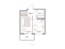 Продается 1-комнатная квартира  Николаевские кварталы, Воскресенский, 36.92  м&sup2;, 8122400 рублей