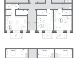 Продается 1-комнатная квартира ЖК Юдинский, дом 1.1, 37.52  м&sup2;, 9852752 рублей
