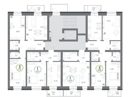 Продается 1-комнатная квартира ЖК Юдинский, дом 1.1, 45.74  м&sup2;, 4384179 рублей