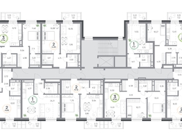 Продается 3-комнатная квартира ЖК Юдинский, дом 1.2, 61.61  м&sup2;, 8914967 рублей