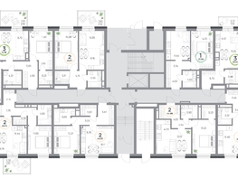 Продается 2-комнатная квартира ЖК Юдинский, дом 1.2, 46.15  м&sup2;, 6728670 рублей