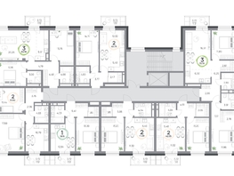 Продается 3-комнатная квартира ЖК Юдинский, дом 1.3, 69.39  м&sup2;, 10408500 рублей