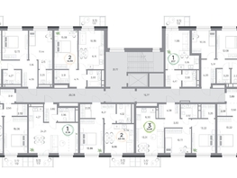 Продается 3-комнатная квартира ЖК Юдинский, дом 1.4, 60.9  м&sup2;, 6869520 рублей