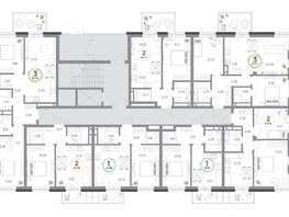 Продается 2-комнатная квартира ЖК Юдинский, дом 1.4, 42.65  м&sup2;, 6261020 рублей