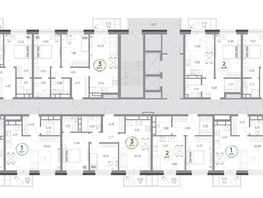 Продается 3-комнатная квартира ЖК Юдинский, дом 1.2, 61.14  м&sup2;, 8791932 рублей