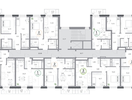 Продается 2-комнатная квартира ЖК Юдинский, дом 1.3, 44.69  м&sup2;, 6748190 рублей