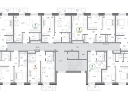 Продается 2-комнатная квартира ЖК Юдинский, дом 1.5, 56.63  м&sup2;, 7990493 рублей