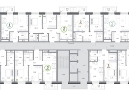 Продается 2-комнатная квартира ЖК Юдинский, дом 1.5, 49.23  м&sup2;, 6138981 рублей