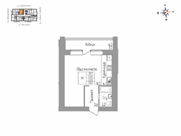 1-комнатная квартира, 34 м², 13/16 этаж
