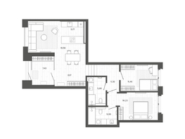 Продается 3-комнатная квартира ЖК Меланж, 83.57  м², 16348000 рублей