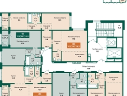Продается 2-комнатная квартира ЖК Камчатка, корпус 6/3, 50.7  м&sup2;, 6500000 рублей