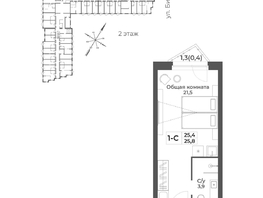 Продается Номер в отеле ГК RIZALTA Резорт Белокуриха, к.3, 25.8  м&sup2;, 17157000 рублей