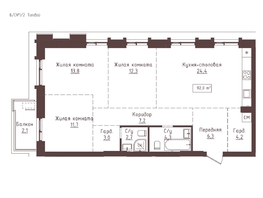 Продается 3-комнатная квартира ЖК Империал, 92  м&sup2;, 15272000 рублей