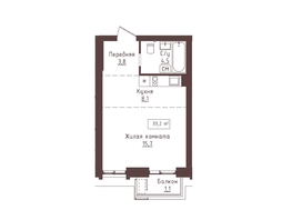 Продается 1-комнатная квартира ЖК Империал, 33.2  м&sup2;, 7470000 рублей