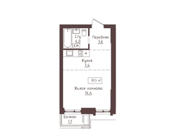 Продается 1-комнатная квартира ЖК Империал, 30.5  м&sup2;, 6710000 рублей