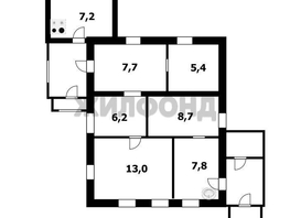 Продается Дом Паровозная ул, 56  м&sup2;, участок 5.3 сот., 6200000 рублей