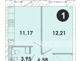 Продается 1-комнатная квартира ЖК Лето, дом 3, 34.9  м², 4595295 рублей