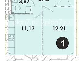 Продается 1-комнатная квартира ЖК Лето, дом 4, 37.7  м², 4882150 рублей