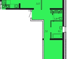 Продается 3-комнатная квартира ЖК Мега, дом 4, 82.56  м², 7430400 рублей