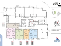 Продается 2-комнатная квартира ЖК Стрижи Сити, блок-секции 6,7, 44.53  м², 9351300 рублей