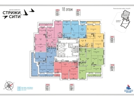 Продается 3-комнатная квартира ЖК Стрижи Сити, блок-секции 8,9, 106.7  м², 18672500 рублей