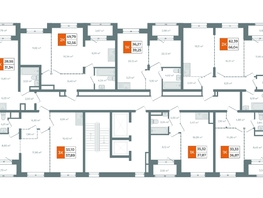 Продается 3-комнатная квартира ЖК Автор, дом 1, 57.89  м², 9776700 рублей