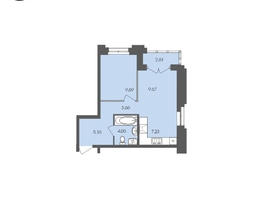Продается 1-комнатная квартира ЖК Автограф, 42.07 м², 7865754 рублей