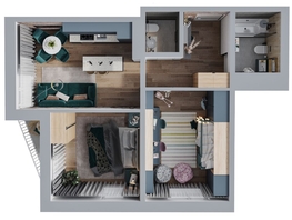 Продается 2-комнатная квартира ЖК Квартал Стрижи, 2 очередь, 56 м², 9240000 рублей