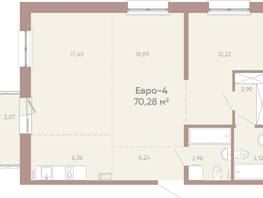 Продается 3-комнатная квартира ЖК Новые горизонты на Советской, д 1, 70.28 м², 10500000 рублей