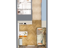 Продается 1-комнатная квартира ЖК Квартал Стрижи, 3 очередь, дом 1, 25.7 м², 6039500 рублей