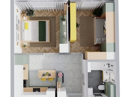 Продается 2-комнатная квартира ЖК Квартал Стрижи, 3 очередь, дом 2, 42.5 м², 7650000 рублей