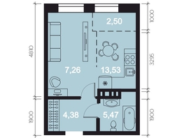 Продается 1-комнатная квартира ЖК RIVERANG (РиверАнг), 32.8 м², 8495089 рублей