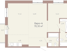 Продается 3-комнатная квартира ЖК Новые горизонты на Советской, д 1, 70.1  м², 11000000 рублей