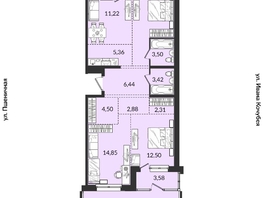 Продается 4-комнатная квартира ЖК Источник, дом 1, 113.69 м², 12345700 рублей