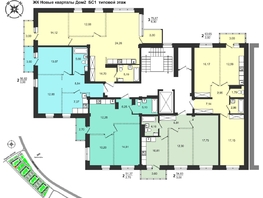 Продается 2-комнатная квартира ЖК Новые кварталы, дом 2, 63.65 м², 7590000 рублей