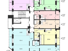 Продается 3-комнатная квартира ЖК Суворов, 91.56 м², 14800000 рублей