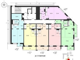 Продается 2-комнатная квартира ЖК Суворов, 60.29 м², 9000000 рублей