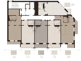 Продается 1-комнатная квартира ЖК Суворов, 53.74  м², 9600000 рублей