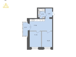 Продается 1-комнатная квартира ЖК Автограф, 51.15 м², 9033616 рублей