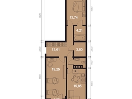 Продается 3-комнатная квартира ЖК RIVERANG (РиверАнг), 74.48  м², 18325442 рублей