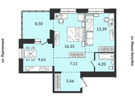 Продается 2-комнатная квартира ЖК Источник, дом 5, 64.34 м², 8685900 рублей