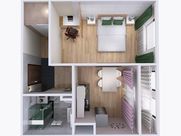 Продается 1-комнатная квартира ЖК Юго-Западный, дом 17, 40.44  м², 6202170 рублей