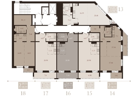 Продается 1-комнатная квартира ЖК Суворов, 51.62  м², 8231015 рублей