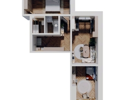 Продается 2-комнатная квартира ЖК Стрижи Сити, блок-секции 6,7, 64.99  м&sup2;, 11568220 рублей