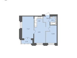 Продается 2-комнатная квартира ЖК Автограф, 61.24  м², 10820583 рублей