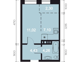 Продается 1-комнатная квартира ЖК RIVERANG (РиверАнг), 29.11  м&sup2;, 7586837 рублей