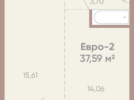 Продается 1-комнатная квартира ЖК Новые горизонты на Советской, д 1, 37.59  м&sup2;, 7200000 рублей